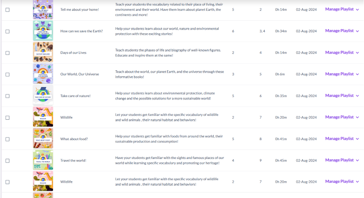 한눈에 보이는 도서리스트 화면