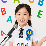 Hard 난이도로 스피킹 하는 학생 사진